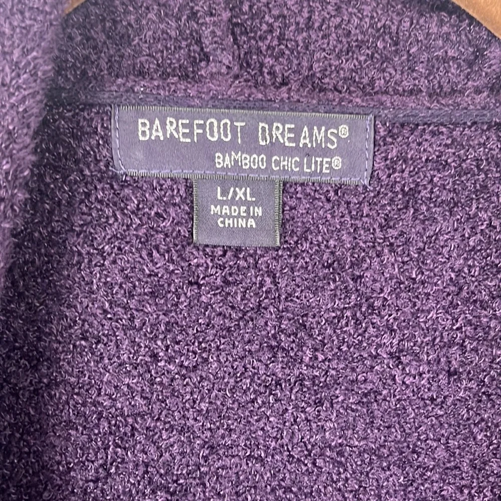 Barefoot Dreams women’s Bamboo Chic Lite cardigan in purple. Size L/XL - Picture 4 of 11